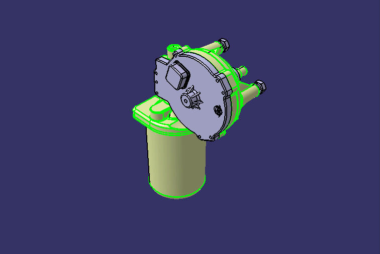 Wiper motor, ZD2835 (24V), 24V, 150, 90