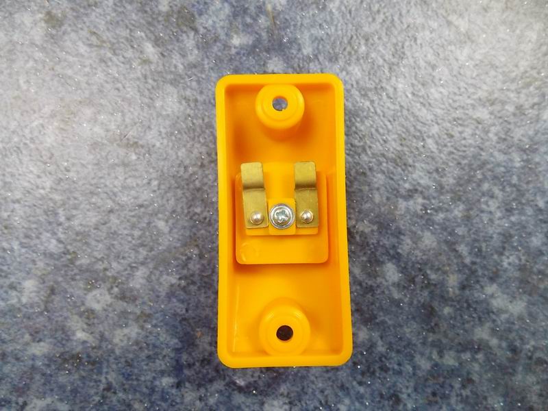 Get off bell button Yellow flat shell Red button