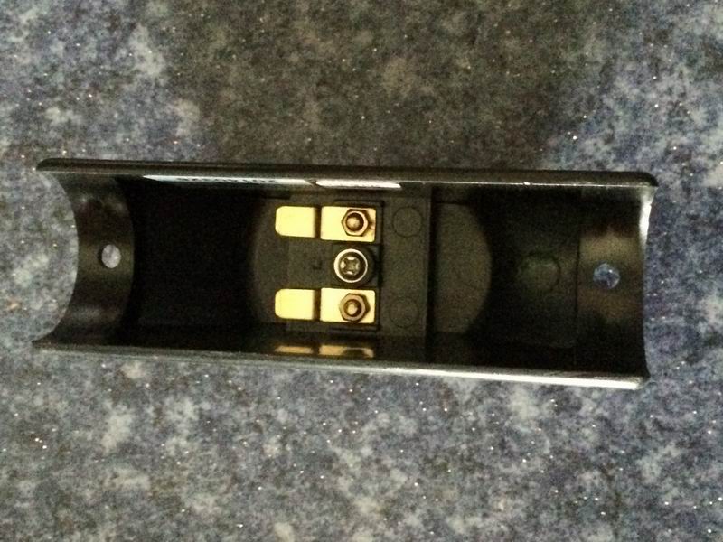 Get off bell button Black curved shell Red button-1