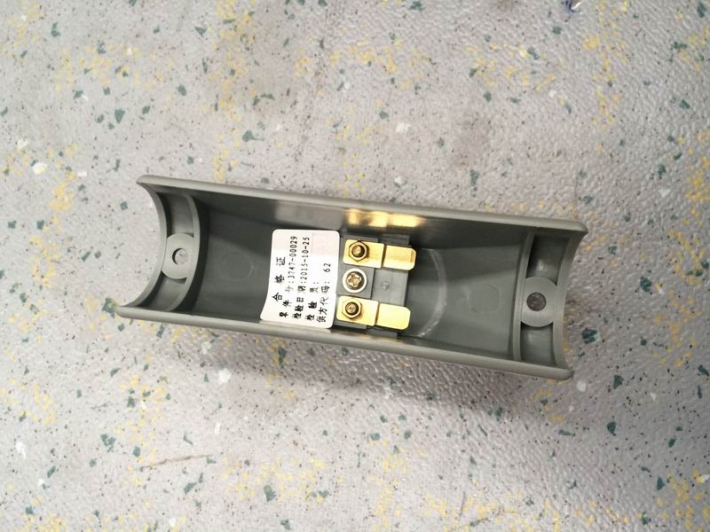 Get off bell button, grey curved shell, red button, wired-1