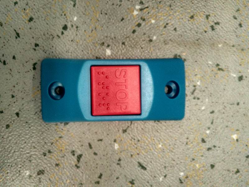 Get off bell button Blue flat shell Red button