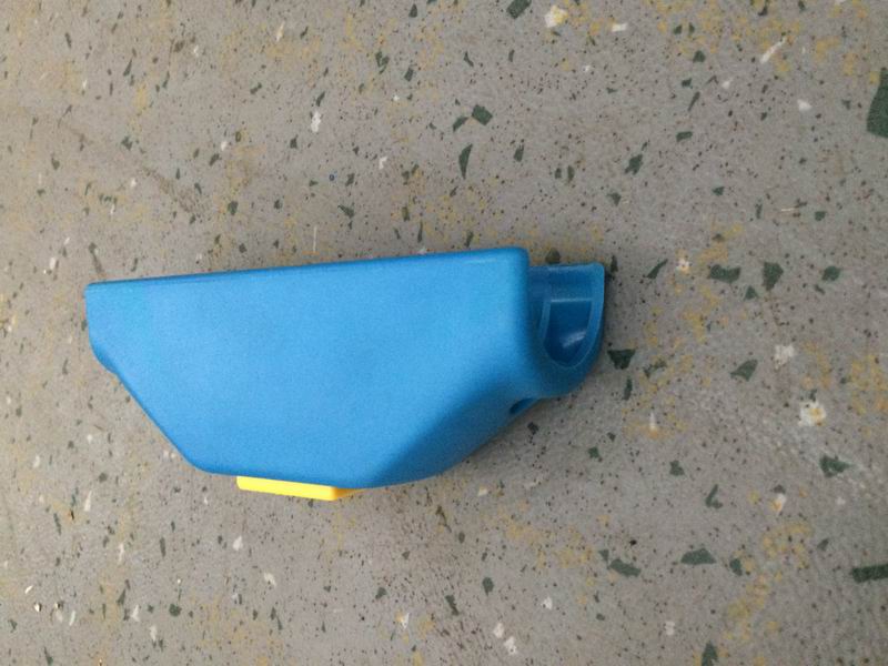 Get off bell button Blue curved shell Yellow button-2