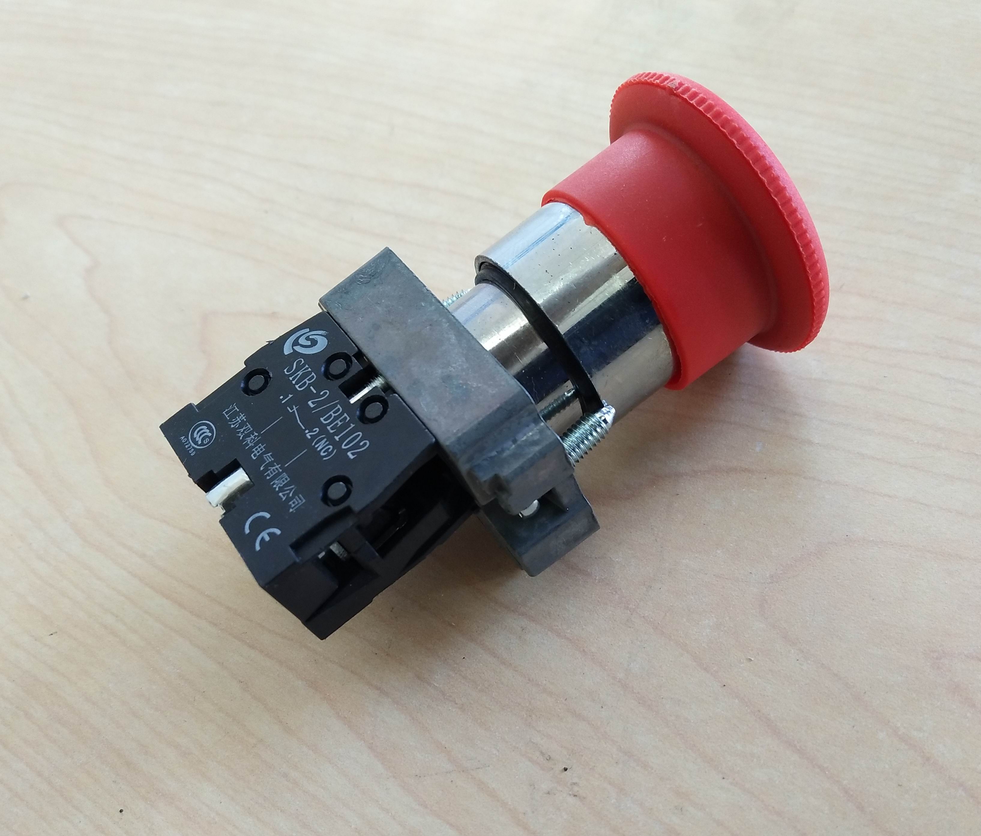 Mushroom head self-locking button; SKB2-BS542