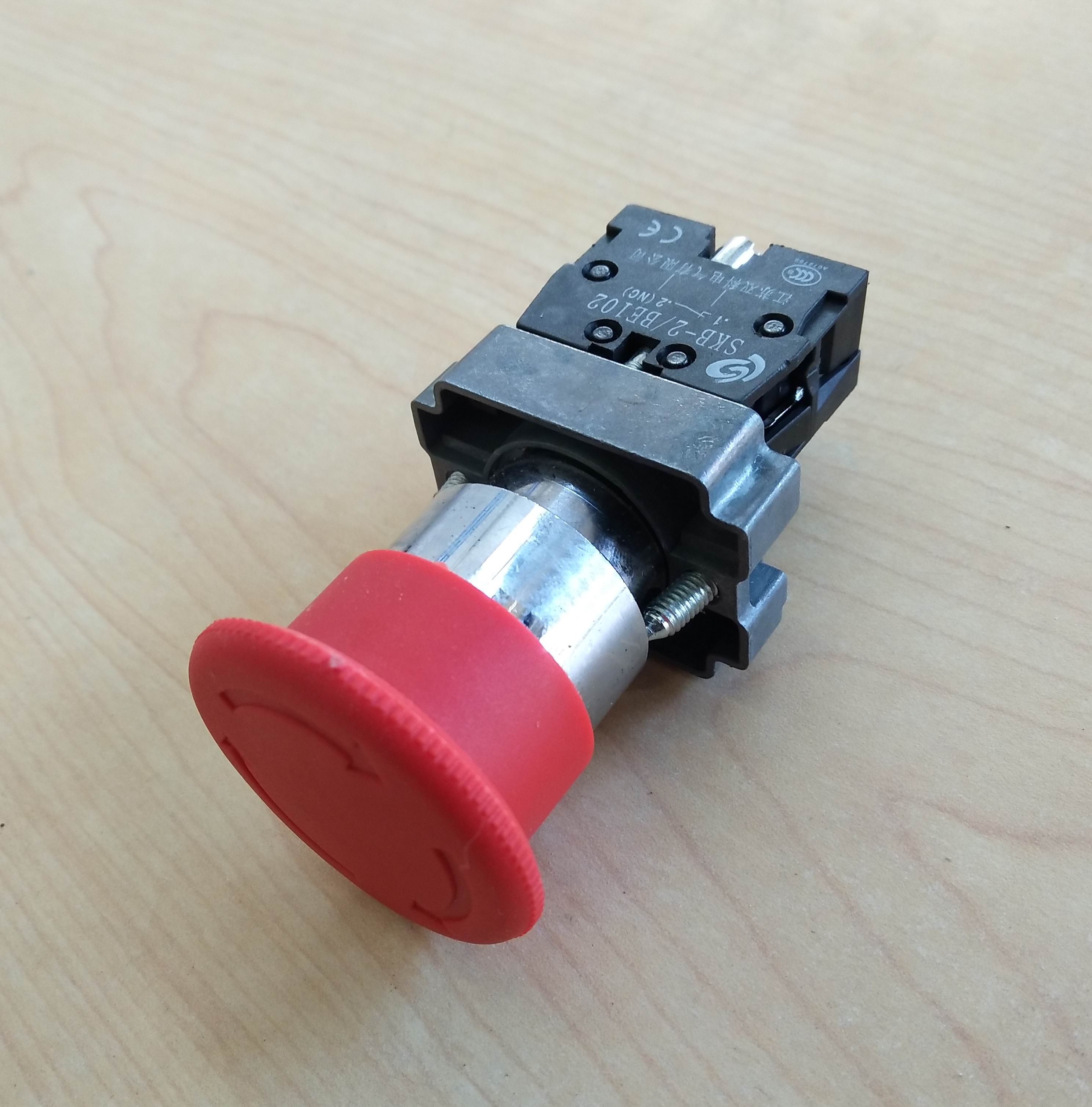 Mushroom head self-locking button; SKB2-BS542-1