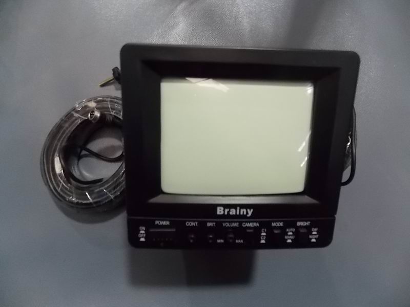 Reverse surveillance Shanghai Hangsheng CRT monitor Green screen Middle door + reverse car-1