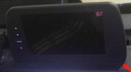 Reverse monitor, color, 7 inch, bracket type