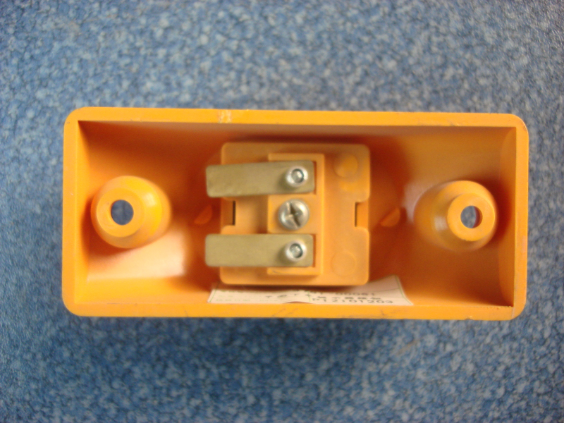 Get off bell button Yellow flat shell Red button-1