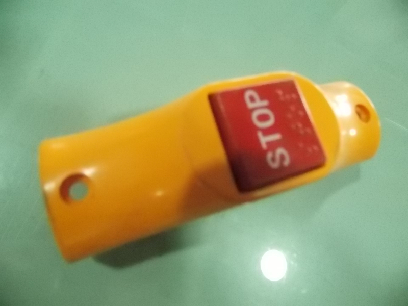 Get off bell button yellow curved red convex surface-1