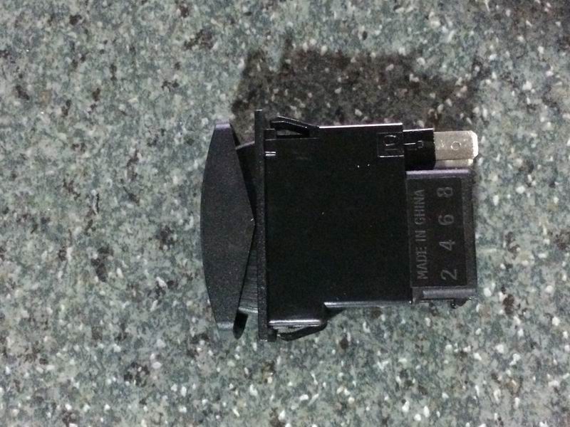 ACC/ON rocker switch