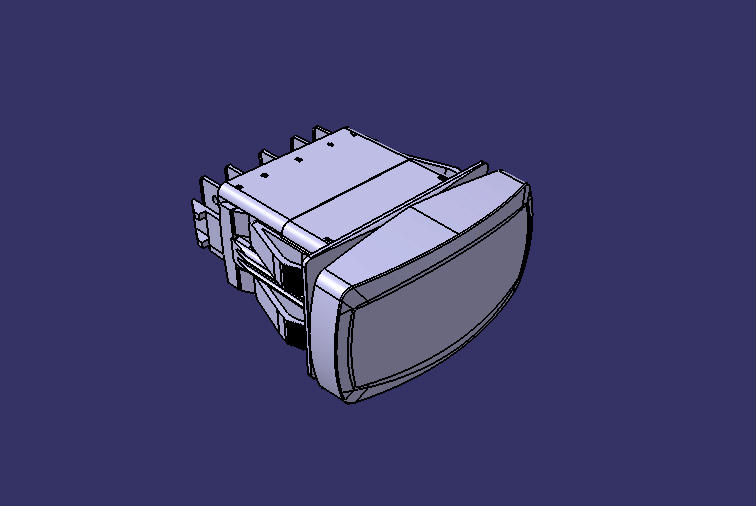 Power supply main rocker switch, CV-DB2A, white