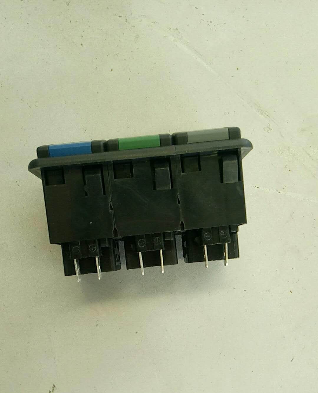 Rocker switch; upper triple connection; 3797-00534-2