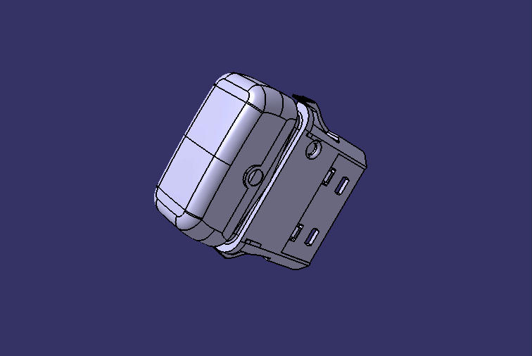 Retarder release rocker switch, 3230-0304, white, gray, 12V