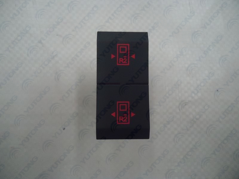 Right second passenger door rocker switch, LSM-3.32A, red, red, 24V-1