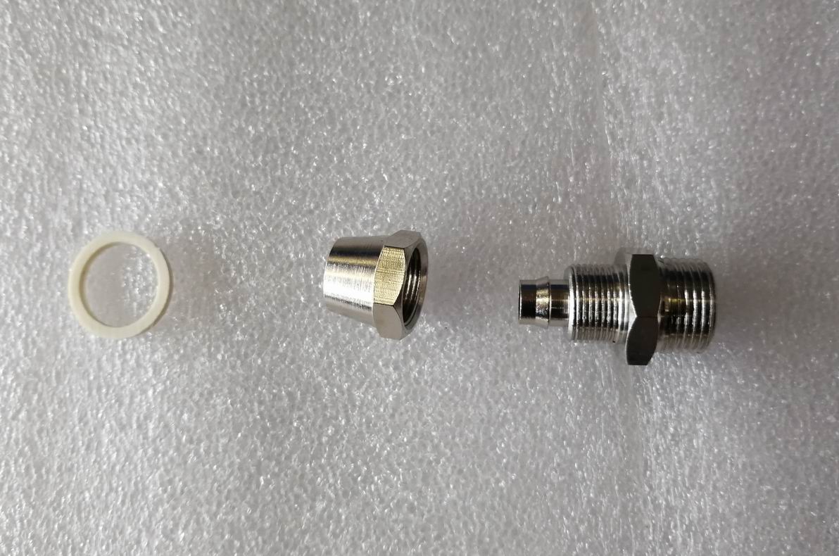 Pneumatic lock female connector, direct terminal, JSM-Z8-03
