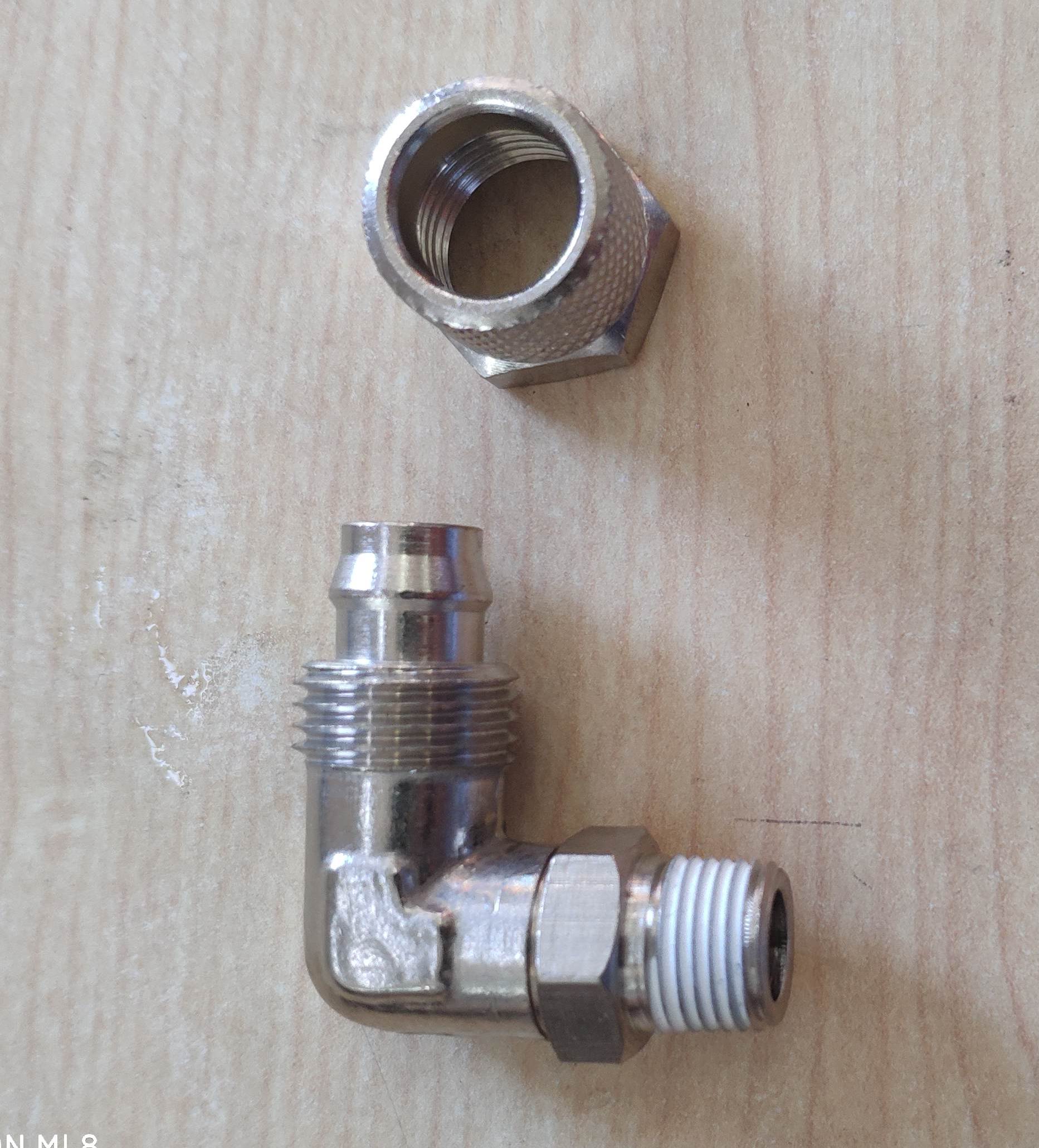 Pneumatic lock female connector, right angle terminal, JSM-J-Z8-01-3
