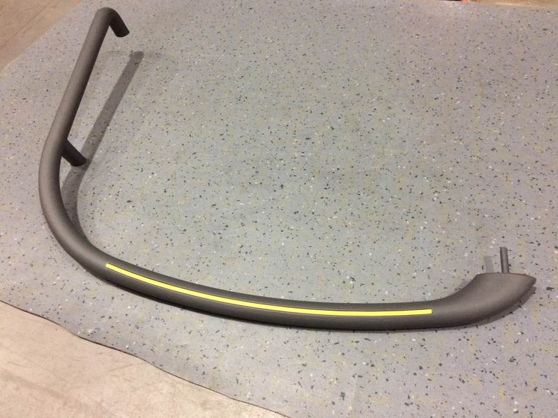 Dashboard handrail, 6100H, gray, softened-1