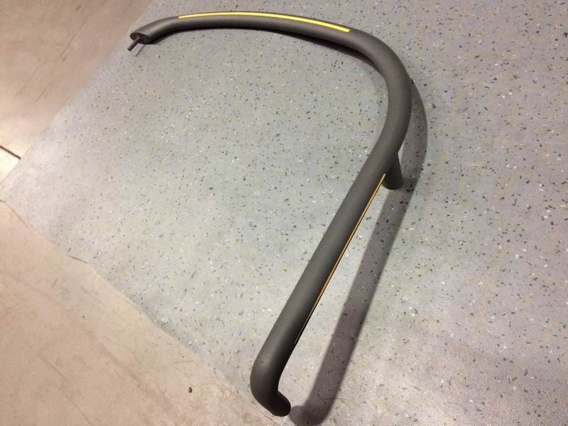 Dashboard handrail, 6100H, gray, softened-2