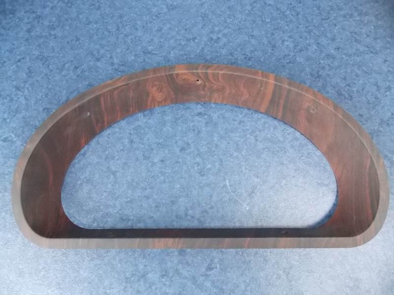 D instrument panel instrument frame peach wood grain parts, 6100H (outside component)