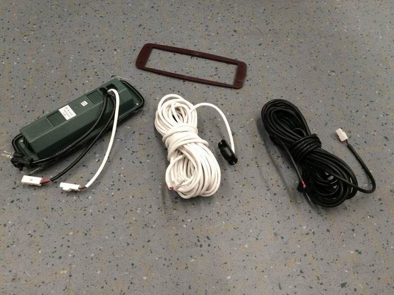 Electronic clock, time + double temperature display