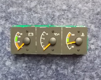 Voltage, oil, pressure, water temperature meter