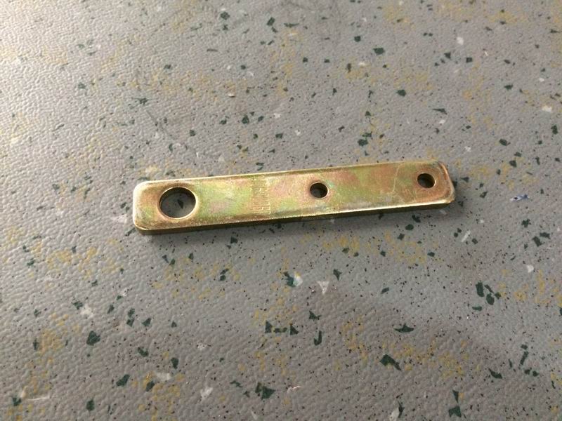 Line bracket, straight plate type, 115×20×5, zinc-plated