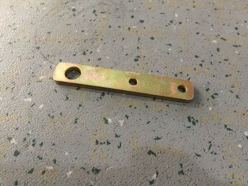 Line bracket, straight plate type, 115×20×5, zinc-plated-1