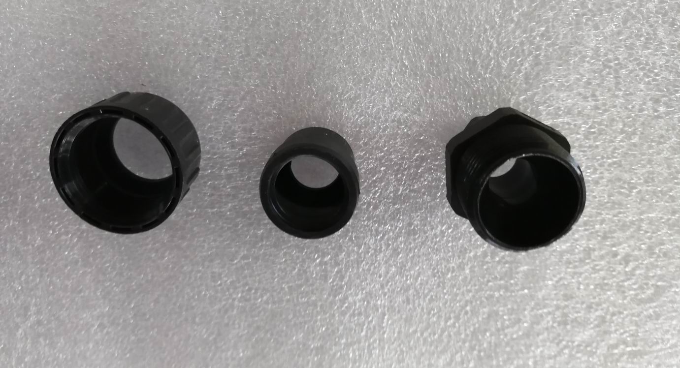 Short threaded waterproof nylon box joint N-MGW16-18B-ST