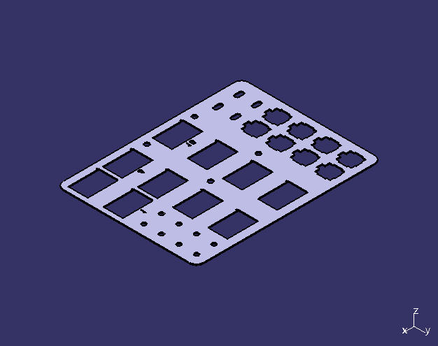 Installation bracket Plug-in centralized fixing board Center console ZK6128