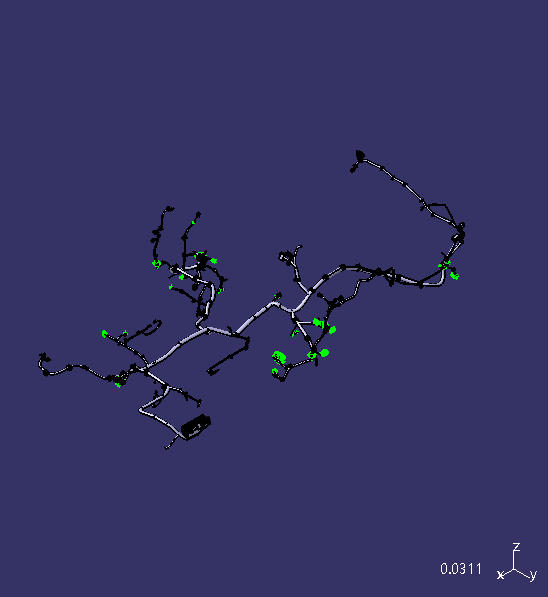 Case front section wiring harness, ZK6710, Weichai, ESP