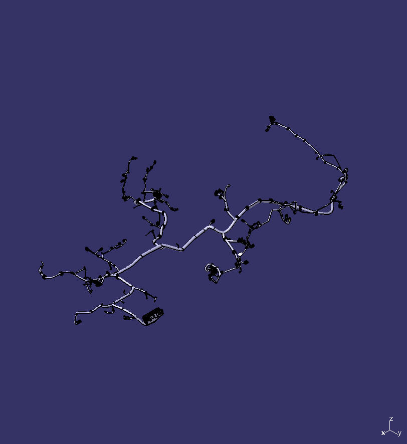 Bottom frame front section wiring harness, ZK6710, RA428, ESP+ retarder