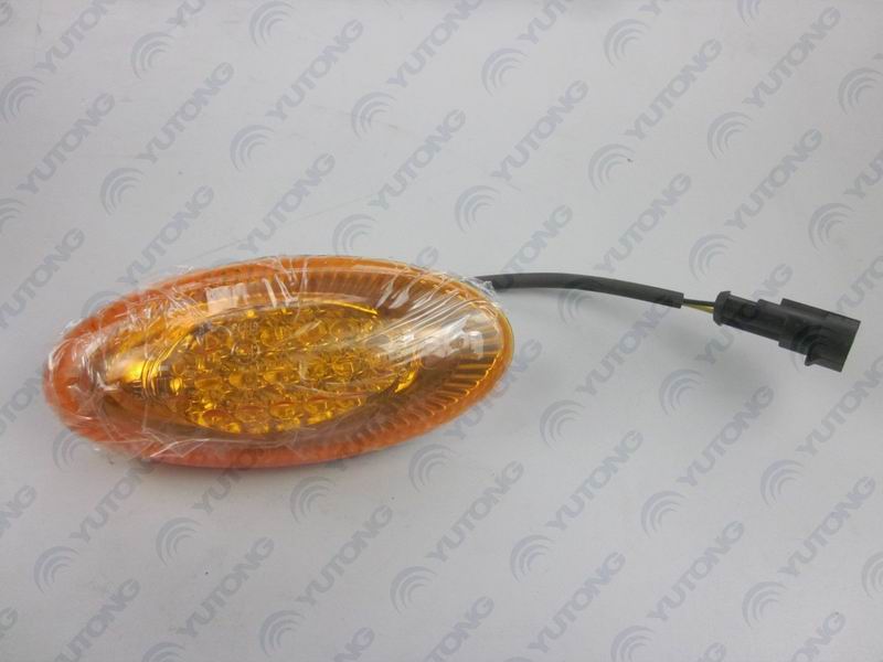 Side turn signal, ZX527, LED water drop shape, 3M glue 24V
