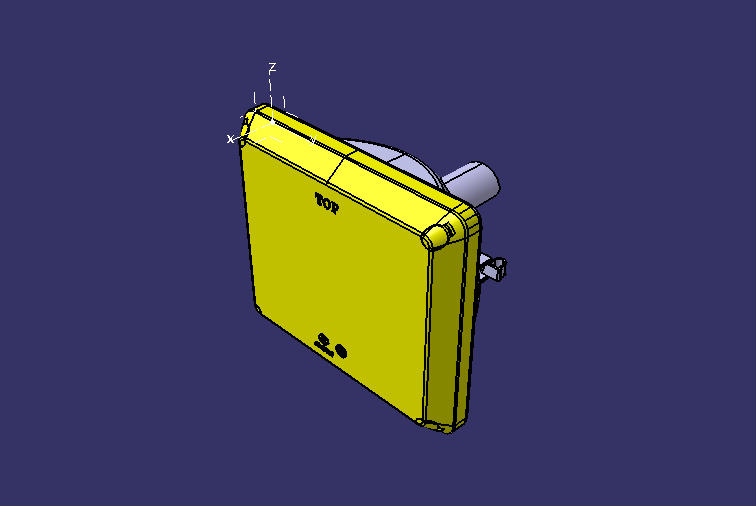 Rear turn signal, ZX1743, light bulb, square, 24V