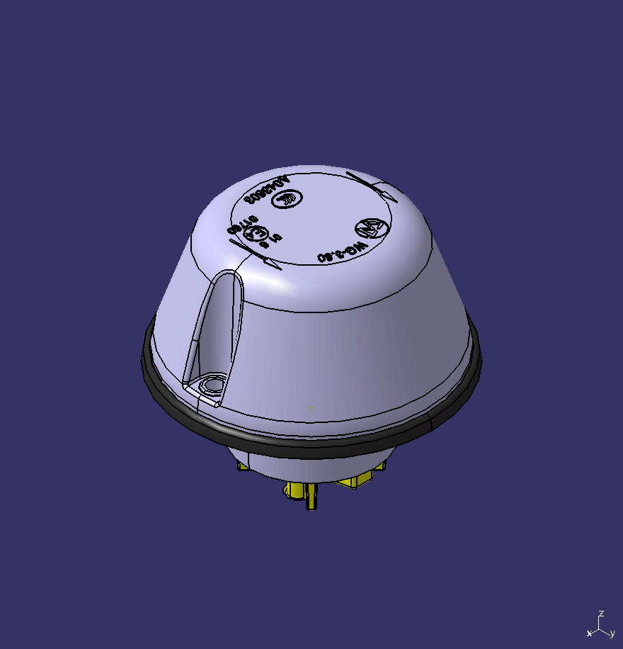 Side turn signal, WG-3.8001, bulb round, 3M glue