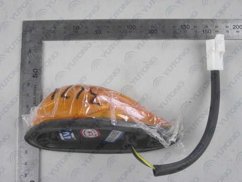 Фонарь декоративный передний верхний, WG-3, форма капли воды, лампочка, желтый, приклеенный-1