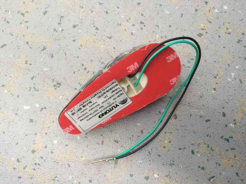 Front roof decorative light, WZ985, water drop shape, LED, green, bolts-1