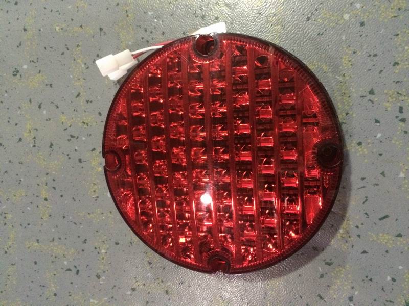 Front roof decorative light, E7561EBO(X), round, LED, red, bolts