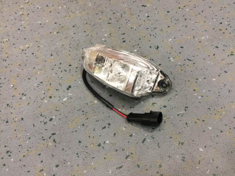 Front profile lamp, water drop shape, light bulb, bolt, 12V (left side)