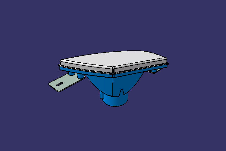 Передний противотуманный фонарь W 196 * 135 левый