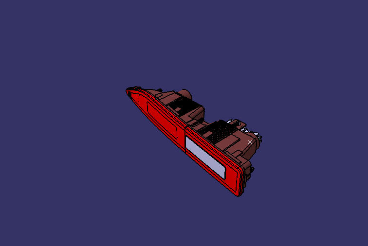 Rear fog light, reverse light (with reflector), 110810044, left side