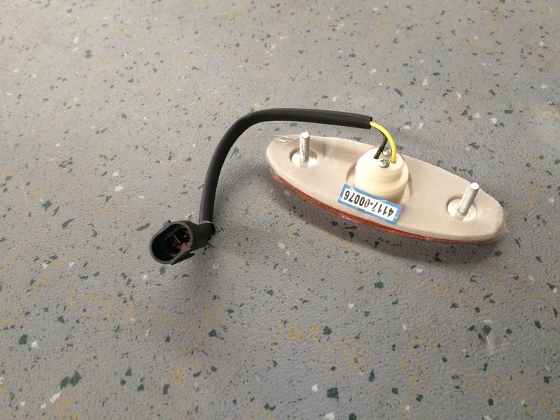 Side sign light, WZ525, LED bolt + PE, oval 24V-1