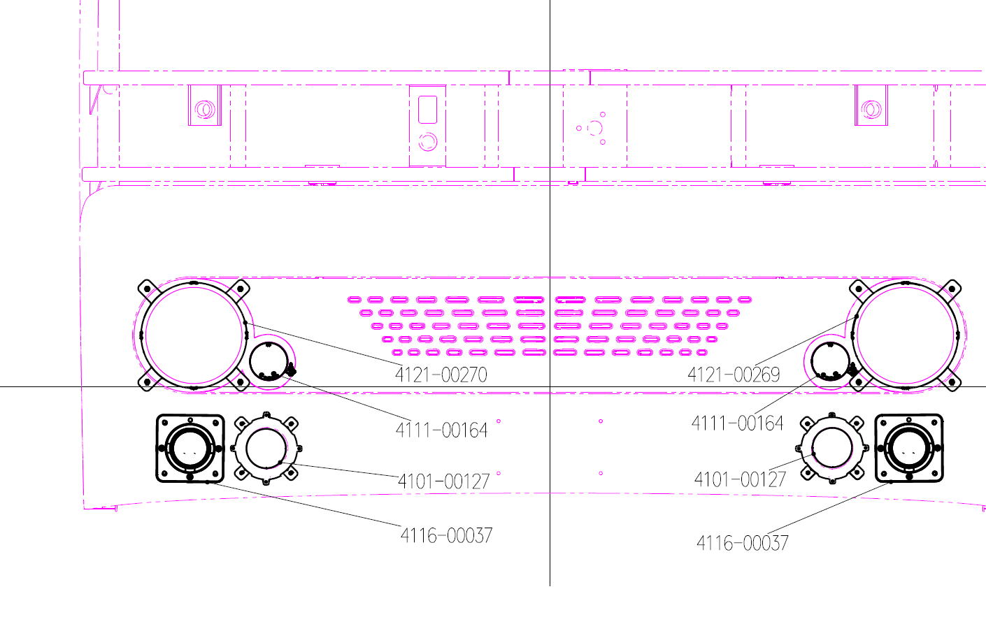 Combined headlight, QA1413, left side