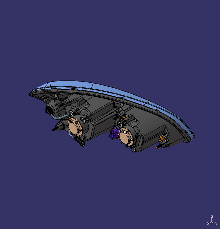 Combined headlights, HC446×246, ZK6115DX, left side, left rudder