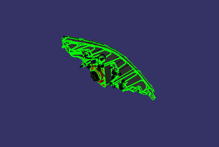 Combined headlight, QA1813, left side, left rudder