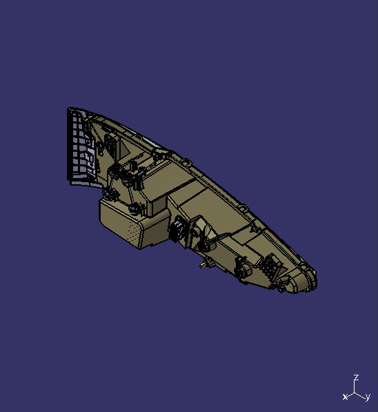 Combined headlight, HC597X378-01-F24, LED, left