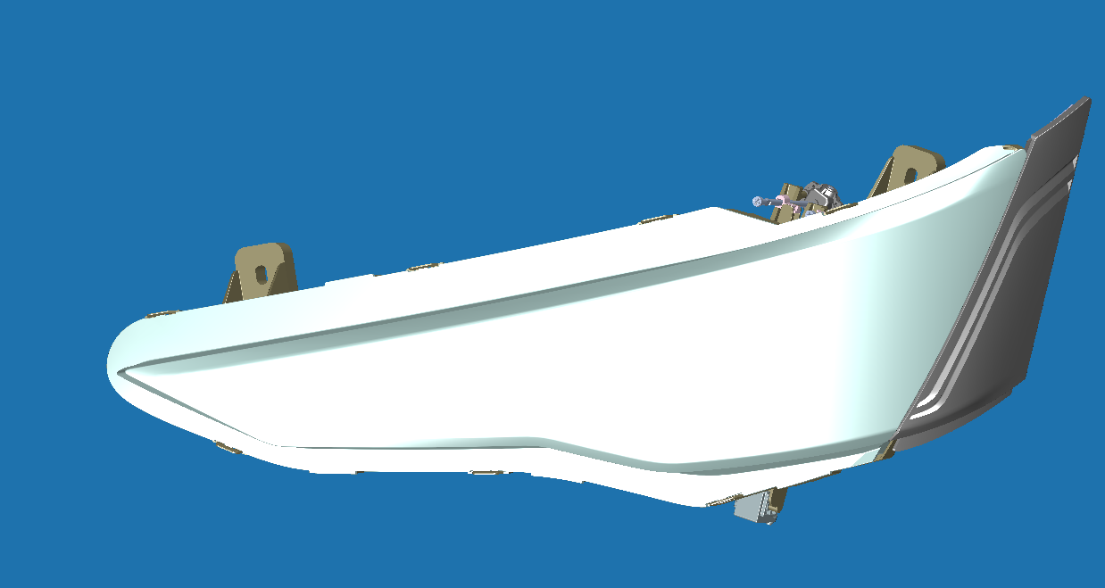 Combined headlight, HC597X378-01-F24, LED, left-1