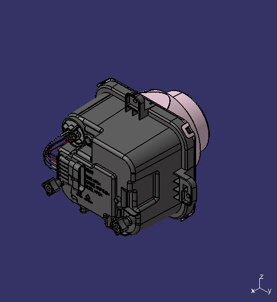 Headlight, QA2117, LED, integrated far and near
