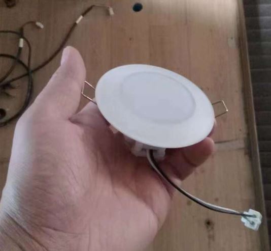 Inner ceiling light 12V warm white LED 4.5-inch spring buckle