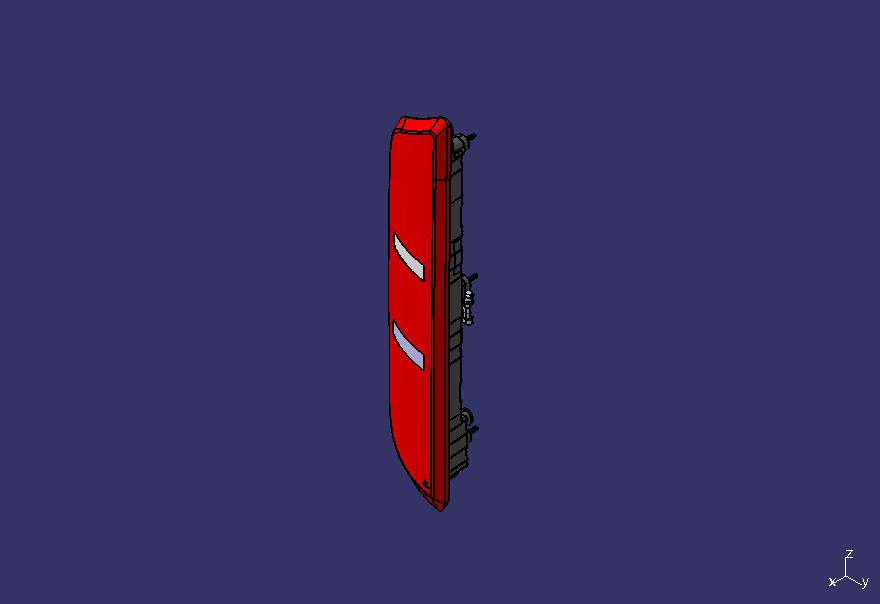 Combined rear taillights, HA1781, LED, left side