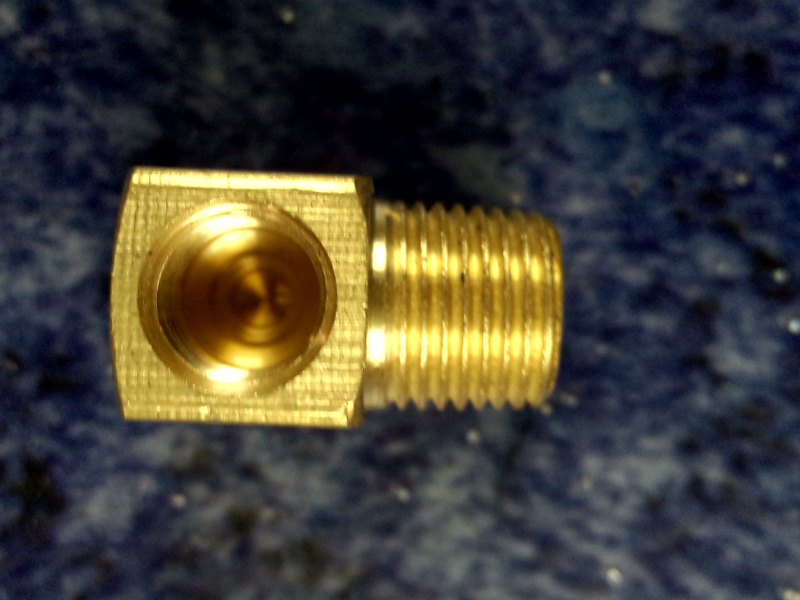 Lubricating point pipe joint; 10mm right angle joint