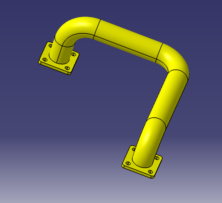 Water outlet pipe welding